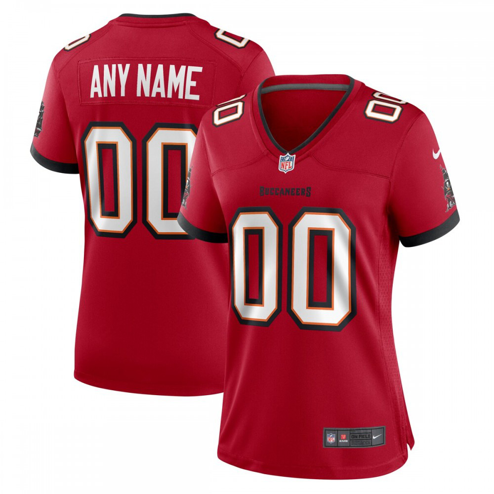 Nike Tampa Bay Buccaneers Women's Custom Game Jersey - Red-GridironStore